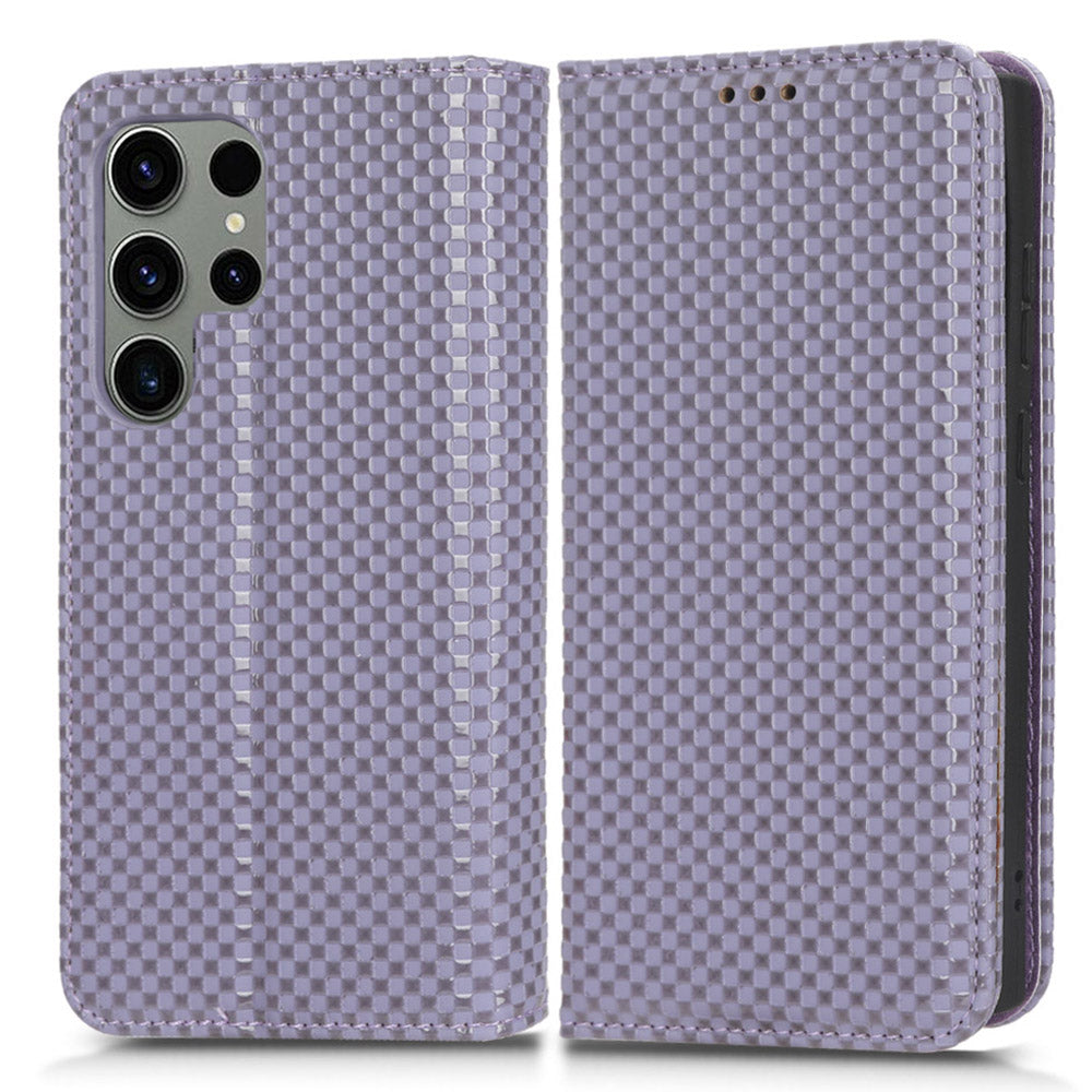 Grid Texture Leather Case for Samsung Galaxy S23 Ultra Wallet Phone Case Folio Flip Cover with Stand Grid Texture Leather Case for Samsung Galaxy S23 Ultra Wallet Phone Case Folio Flip Cover with Stand